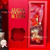Set de Caja de Regalo Llavero de Oro Puro 999 "Hazte Rico al Instante", Colgante de Bolsita Dorada, Cadena para Teléfono al por Mayor