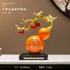 Adorno de Ciervo y Calabaza Atractor de Fortuna, Decoración de Lujo Ligero de Gama Alta para Sala de Estar, Recibidor, Mueble de TV, Mueble de Vino, Decoración del Hogar, Regalo de Inauguración