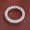 Anillo Brillante de Circonita Exquisito y Sencillo Transfronterizo con un Toque de Alta Gama, Moderno y Versátil, Venta Directa del Fabricante