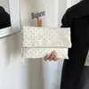 Estuche de lona estilo coreano con lunares, simple, para chicas de secundaria y preparatoria, gran capacidad, caja de papelería de moda, bolsa pequeña de almacenamiento