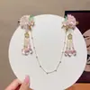 Horquilla de Cadena para la Frente de Niña, Accesorio para el Cabello de Estilo Antiguo, Pinza para el Cabello de Borla Super Hada para Niños, Adorno de Flor para el Cabello, Accesorio para Ropa Tradicional China
