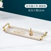 Salão de Beleza Bandeja de Mesa de Camada Dupla Rack de Armazenamento de Acrílico Mesa de Jantar da Cozinha Mesa da Sala de Estar Mesa de Centro Armazenamento de Copos e Lanches