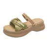 Sandalias de Suela Gruesa Estilo Nuevo 2026, Pantuflas Estilo Hada para Mujer, Calzado de Verano para Exteriores, Pantuflas de Plataforma Elegantes y Cómodas