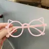 Gafas de Sol para Niños Sin Lentes Bebé Súper Lindas Estilo Orejas de Gatito Montura de Gafas Casual de Moda para Niños y Niñas
