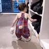 Roupas Infantis Calças para Meninas Fofo Rabo de PomPom Macacão Xadrez Romper 2026 Novo Modelo Fábrica de Roupas Infantis