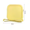 Bolsa Pequeña Cuadrada de Silicona para Guardar Monedas, Banco de Pintalabios, Tarjeta, Auriculares, Bolsa de Almacenamiento con Cremallera, Bolsita Pequeña Estilo Ins para Llaves de Mano