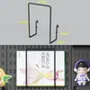 Tablero perforado de plástico sin taladro para detrás de la puerta, hecho a medida para almacenamiento de sombreros y llaves en la entrada, panel de pared decorativo para la puerta de entrada