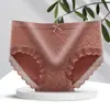 Nube de Oxígeno Pantalones Burbuja Lisos para Niña de Cintura Media Transpirables Ropa Interior para Mujer Talla Grande Encaje Sexy Bragas