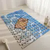 Nuevas alfombrillas de baño antideslizantes con temática de dibujos animados, con un diseño hueco para drenaje, adecuadas para usar en el inodoro, como alfombrillas de baño y como alfombrillas de ducha