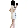 2023 Novo Terno Moda Verão Feminino Pequeno Fresco Shorts de Manga Curta Estilo Coreano Casual High-end Simples Conjunto de Duas Peças