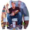 Sudadera con Capucha de Cuello Redondo Serie Urbana Sinterizada Transfronteriza Europea y Americana Sudadera Personalizada con Impresión 3D Jersey Sudadera de Cuello Redondo