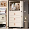 Guarda-roupa de Bebê Multicamadas Plástico de Armazenamento Montado na Parede para Roupas de Bebê Guarda-roupa Pequeno Infantil Armário de Armazenamento Sem Instalação