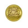 Botón metálico de corona de doble león estilo británico para abrigo cortavientos traje suéter suéter tapeta botón de manga accesorios