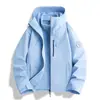 Chaqueta de viaje para otoño e invierno para mujer, estilo Luotuo, 3 en 1, cortavientos e impermeable, ropa de alpinismo desmontable para hombre