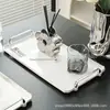 Bandeja de té de lujo ligero de alta gama 2023 nueva práctica para tazas de agua mesa de café de sala de estar salón de belleza en casa