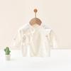 Camisa de Espalda Media para Recién Nacidos, Ropa de Algodón Puro Clase A para Bebés de 0 a 3 Meses, Bata de Dormir para Todas las Estaciones, Esencial para la Sala de Partos