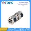 Conector Passa-Painel de Aço Inoxidável Tdpc 304 de Torção Rápida, Conector Passa-Direto de Aço Inoxidável de Torção Rápida