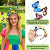 Nueva Diadema de Mariposa Tridimensional Simulada Decoración para Performance Pasarela Accesorios para la Cabeza del Bosque Foto de Primavera Diadema de Mariposa para Foto