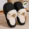 Chinelos de Algodão Impermeáveis Removíveis para Mulheres no Outono e Inverno Novo Estilo Interno Casa Quente Antiderrapante Casal Roupa Externa Chinelos de Algodão para Homens