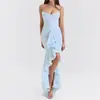 2025 Verano Estilo Europeo y Americano Comercio Exterior Transfronterizo Vestido de Gama Alta para Mujer Vestido de Tirantes Vestido Largo Vestido sin Mangas para Mujer