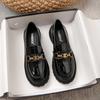 668-30 Huidong Yixinda 2025 Mocassins de Solado Grosso para Mulheres, Tamanho Grande, em Estoque, Versátil