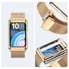 Correa Adecuada para Huawei Band 11 con Hebilla Deslizante Magnética Malla de Acero Inoxidable Milanesa Correa para Huawei Band11Pro