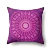 Funda de almohada de poliéster estilo folk bohemio nórdico decoración de coche impresión para el hogar funda de almohada de noche QTH23