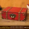 Caja de Almacenamiento Antigua de Madera Caja de Almacenamiento de Joyería Cosméticos de Escritorio Caja de Madera Caja de Accesorios para Manualidades Caja de Tesoros de Juguetes