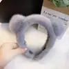 Faixa de Cabelo de Pelúcia Grossa da Moda para Mulheres, Faixa Elegante Versátil de Aba Larga para Passeios de Outono e Inverno, Grampo de Cabelo Ornamento de Cabelo