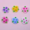 Pegamento en Crema Resina Parches de Flores DIY Accesorios para Pasadores Materiales Hechos a Mano Kit de Materiales de Decoración de Flores Pequeñas Lindas