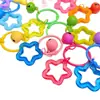 Ferramenta de anel aberto colorida especializada para trabalhos com miçangas, furador, pingente de chaveiro, acessórios pequenos de trabalho com miçangas feitos à mão para DIY