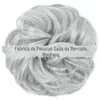 Coque de Cabelo Postiço Transfronteiriço para Mulheres, Elástico de Cabelo Sintético, Anel de Cabelo Cacheado, Acessório de Cabelo, Coque de Cabelo Fofo de Seda Fosca, Exportação de Cabelo