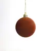 Bolas de Navidad superventas transfronterizas, bolas de Navidad aterciopeladas multicolor, adornos para árbol de Navidad, bolas colgantes, bolas decorativas navideñas, en stock al por mayor