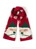 Bufanda de Punto con Árbol de Navidad Rojo, Estilo Coreano, Atmosférica, Cálida para Invierno, Versátil, Calentador de Cuello Regalo de Navidad para Pareja Estudiante