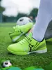 Nuevos zapatos de fútbol con tacos para entrenamiento, adecuados para niñas y niños, zapatos de entrenamiento para competición deportiva con tacos TF, específicamente para niñas y niños