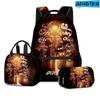 Nuevo Producto Escape de la Puerta Mochila Escolar para Estudiantes Mochila Bolsa para el Almuerzo Estuche Tres Piezas