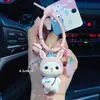 Liquidación de colección de llaveros colgantes de personajes de dibujos animados IP auténticos, lindos colgantes de estrella-luna-conejo para bolsos de niñas, stock para vendedores ambulantes