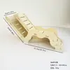 Casa de esconderijo de madeira natural para hamster com túnel visível, adequada para hamsters sírios e hamsters anões, caverna subterrânea destacável, casa de brinquedo decorativa para animais de estimação