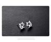 Pendientes de plata de ley 925, bonitos pendientes de gato, joyería coreana de plata de ley, pendientes que combinan con todo.