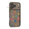Funda de Teléfono Simple de Corazón Colorido Más Vendida en Shopee para Apple 13 Pro Max, Funda Suave a Prueba de Golpes, Cubierta de Silicona para iPhone 17