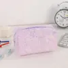 Bolsa de Maquiagem Pequena de Crisântemo Cor Pura Estilo Coreano Bolsa de Cosméticos de Beleza Popular Estilo Ins Leve Impermeável Eva Bolsa de Maquiagem Pequena de Flor