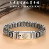Pulsera de hombre moderna, nuevo estilo vintage de plata tailandesa, acabado desgastado, giratoria, audaz y elegante, simple y única para hombres modernos