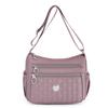 Bolsa de Mamá Bolsa de Tela de Nailon Ligera Bolso de Hombro Casual a la Moda Simple Multicapa Versátil Bandolera