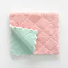Estropajo Diario de Cocina Microfibra Cocina Antiadherente Aceite Doble Cara Dos Tonos Absorbente Paño para Platos Espesado Toalla de Mesa
