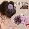 Pinza de tiburón fresca y elegante con un ambiente suave, nuevo pasador de flores 2026 para mujer, accesorio para el cabello versátil