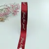 Suministro de fábrica caja de regalo de flores para boda cinta decorativa impresión de cifrado cinta de poliéster en stock venta al por mayor