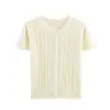 U Estilo Europeo y Americano Transfronterizo 2026 Nueva Moda Elegante Amazon para Mujer al por Mayor Cárdigan Superior de Punto Trenzado Hueco