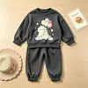Nuevos Conjuntos de Ropa de Primavera y Otoño para Niños para Comercio Exterior 2026 Conjuntos de Sudaderas de Moda para Niños y Niñas Ropa de Dos Piezas de Primavera para Niños
