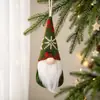 1 Pieza Decoraciones Navideñas Mingguan Creativo Colorido Tejido Hombre Viejo Sin Rostro Navideño Adorno Colgante Gnomo Colgante Decoración