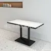 Restaurante Occidental de Moda, Restaurante Sencillo, Juego de Mesa y Sillas para Restaurante, Cafetería Estilo Coreano, Tienda de Té de Leche, Asientos de Cabina Montados en la Pared, Banco Largo